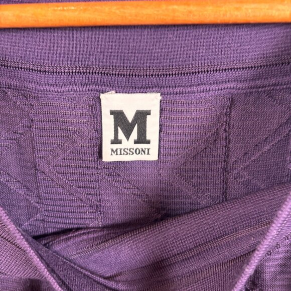 M Missoni Women's Purple Knit Sweater Size 44 - Picture 3 of 4
